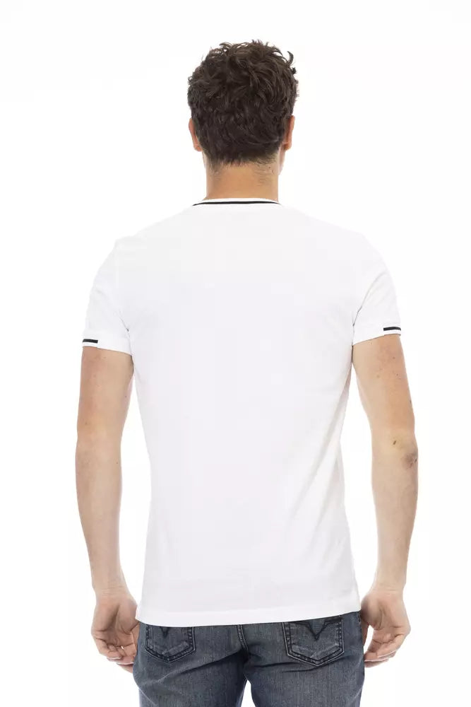 Trussardi T-shirt en coton blanc Action