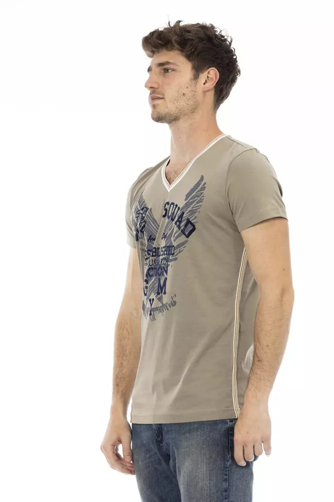 Trussardi Action Grünes Baumwoll-T-Shirt