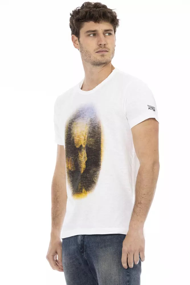 Trussardi T-shirt en coton blanc Action