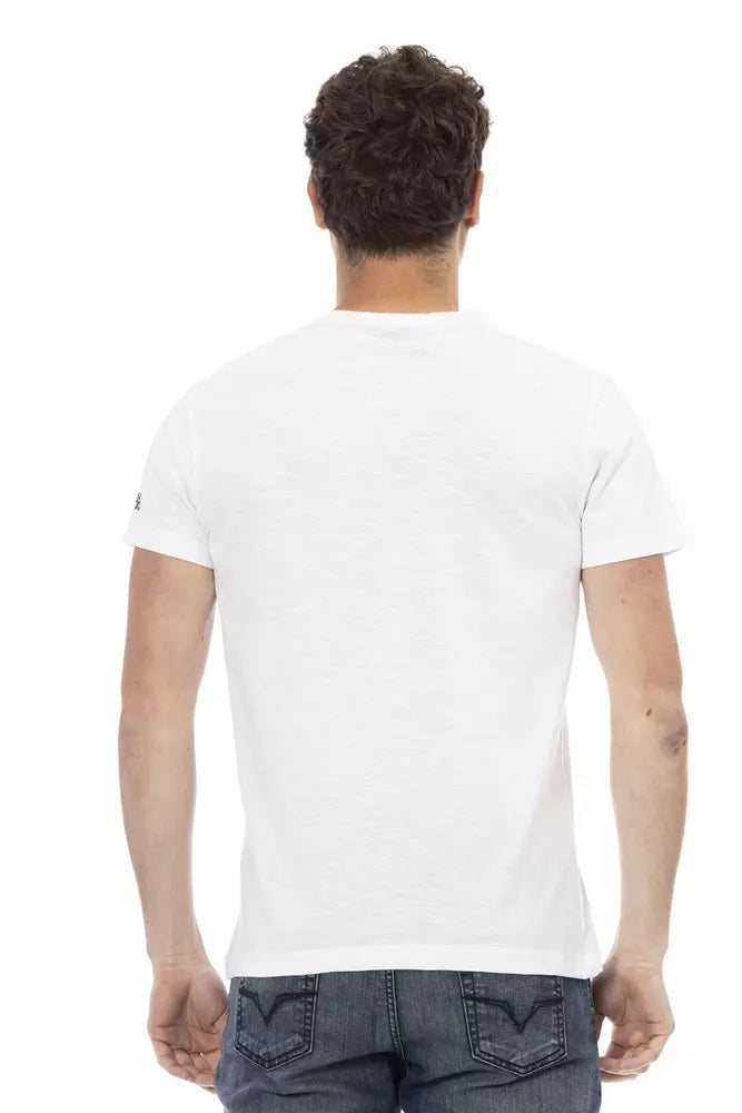 Trussardi T-shirt en coton blanc Action