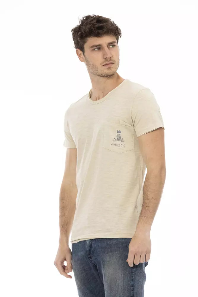 Trussardi Action Beige Baumwoll-T-Shirt