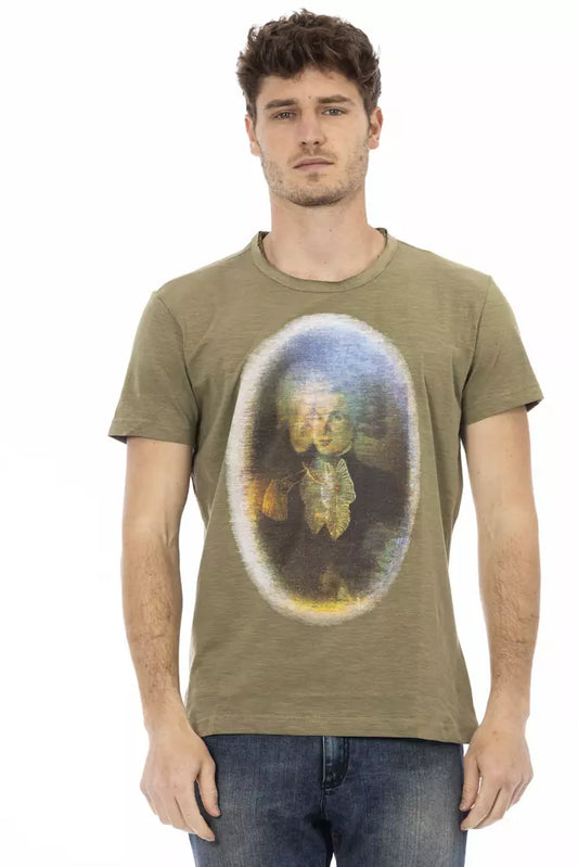 Trussardi T-shirt en coton vert Action