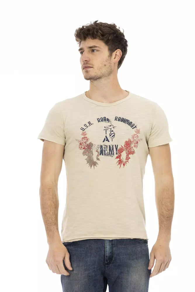 Trussardi T-shirt Action en coton beige