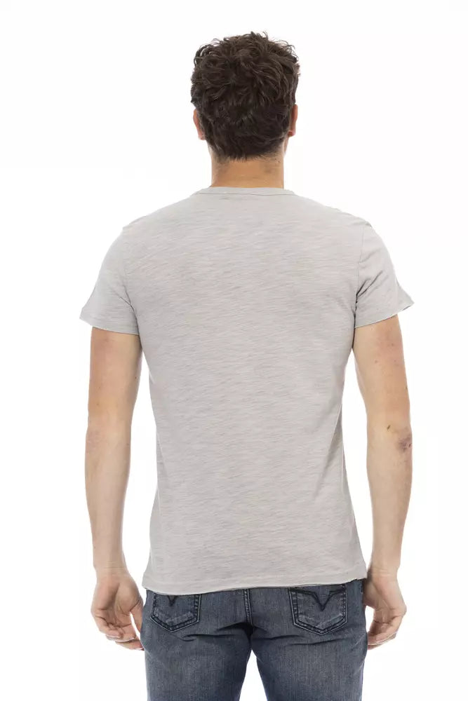 Trussardi T-shirt en coton gris Action