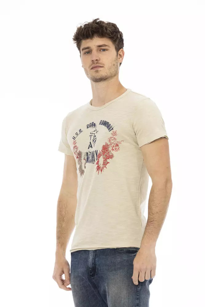 Trussardi T-shirt Action en coton beige