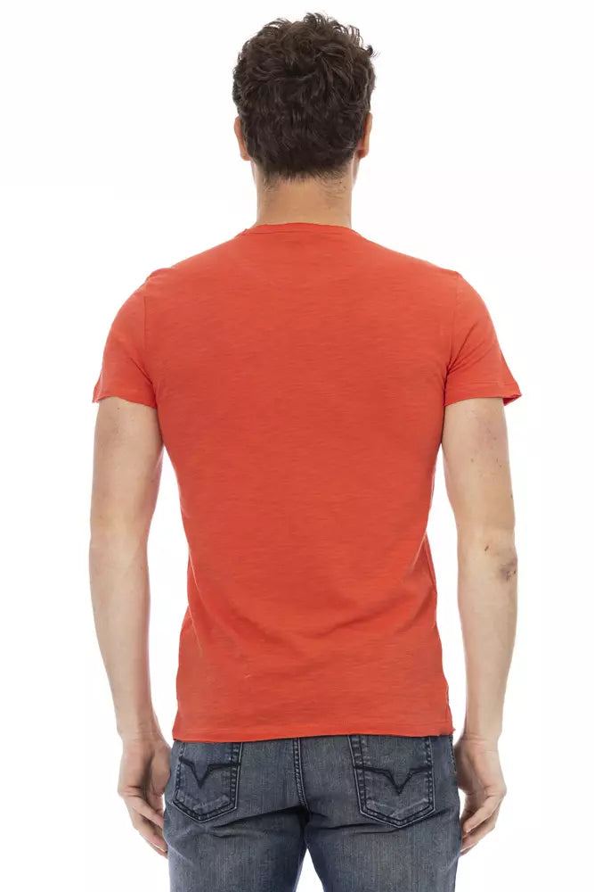 Trussardi T-shirt en coton rouge Action