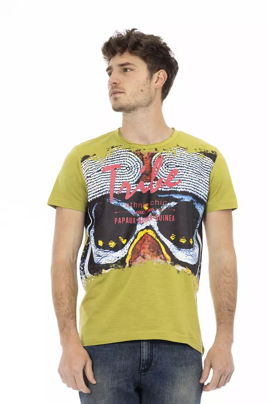 Trussardi Action Grünes Baumwoll-T-Shirt