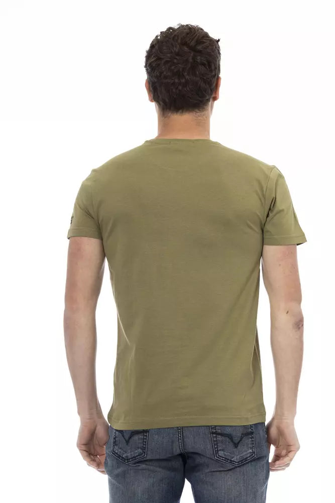 Trussardi T-shirt en coton vert Action