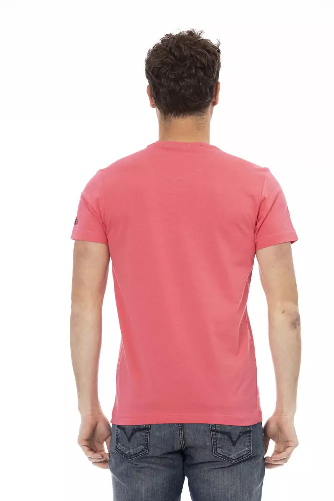 Trussardi T-shirt en coton rose Action