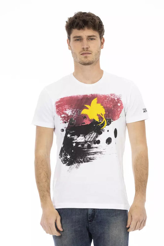 Trussardi Action T-Shirt aus weißer Baumwolle