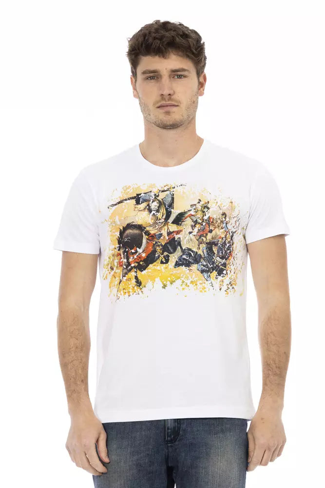 Trussardi T-shirt en coton blanc Action