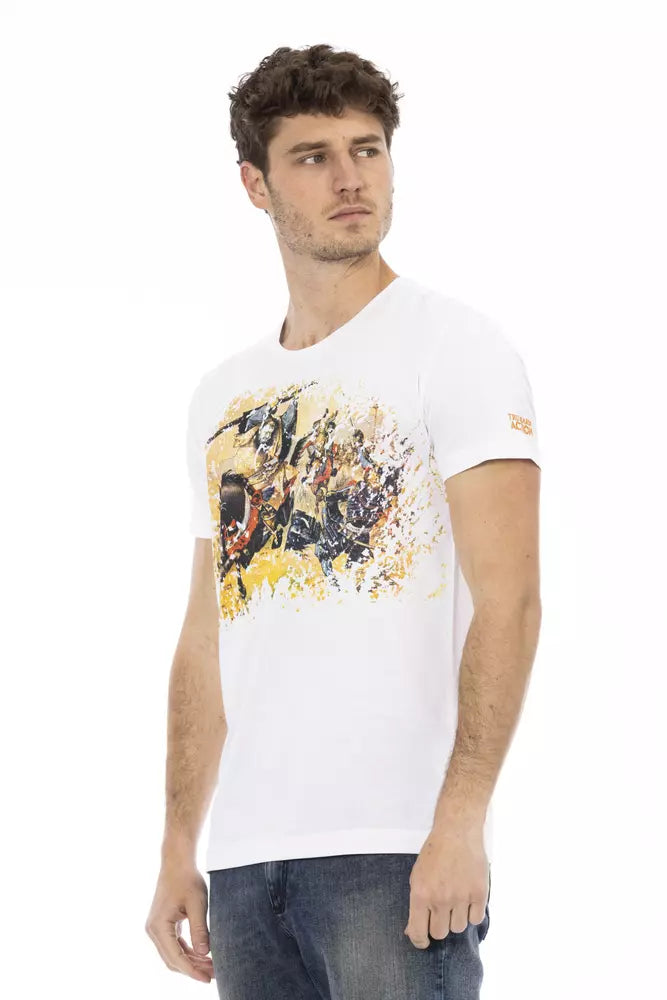 Trussardi T-shirt en coton blanc Action