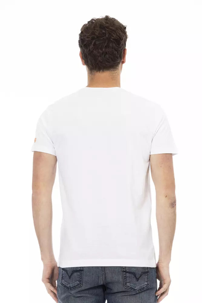 Trussardi T-shirt en coton blanc Action