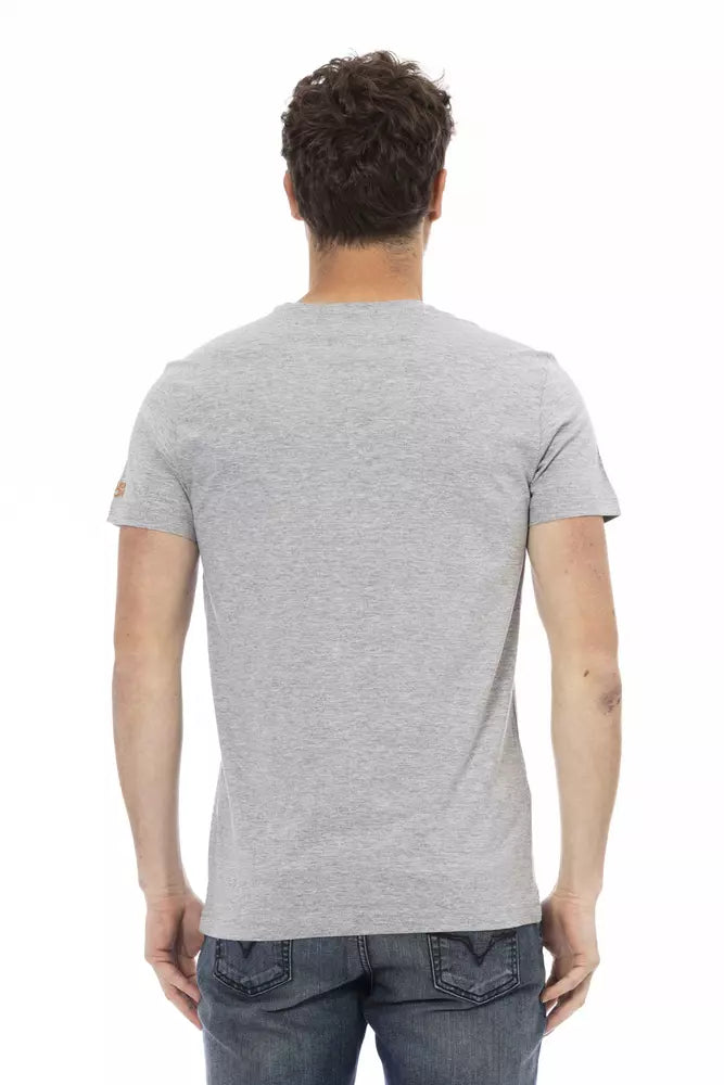 Trussardi T-shirt en coton gris Action