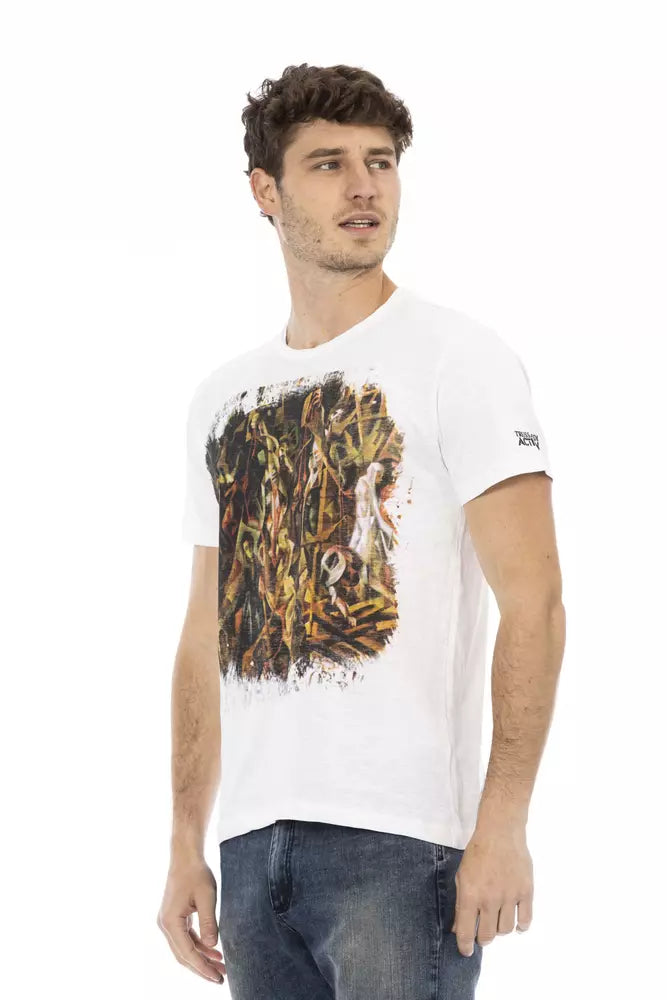 Trussardi T-shirt en coton blanc Action