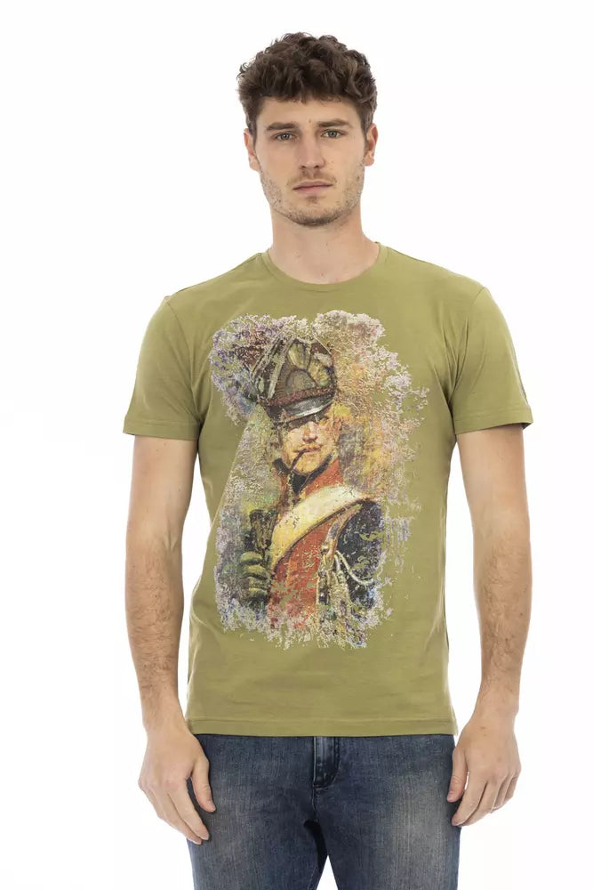 Trussardi T-shirt en coton vert Action