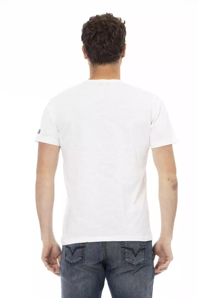 Trussardi T-shirt en coton blanc Action