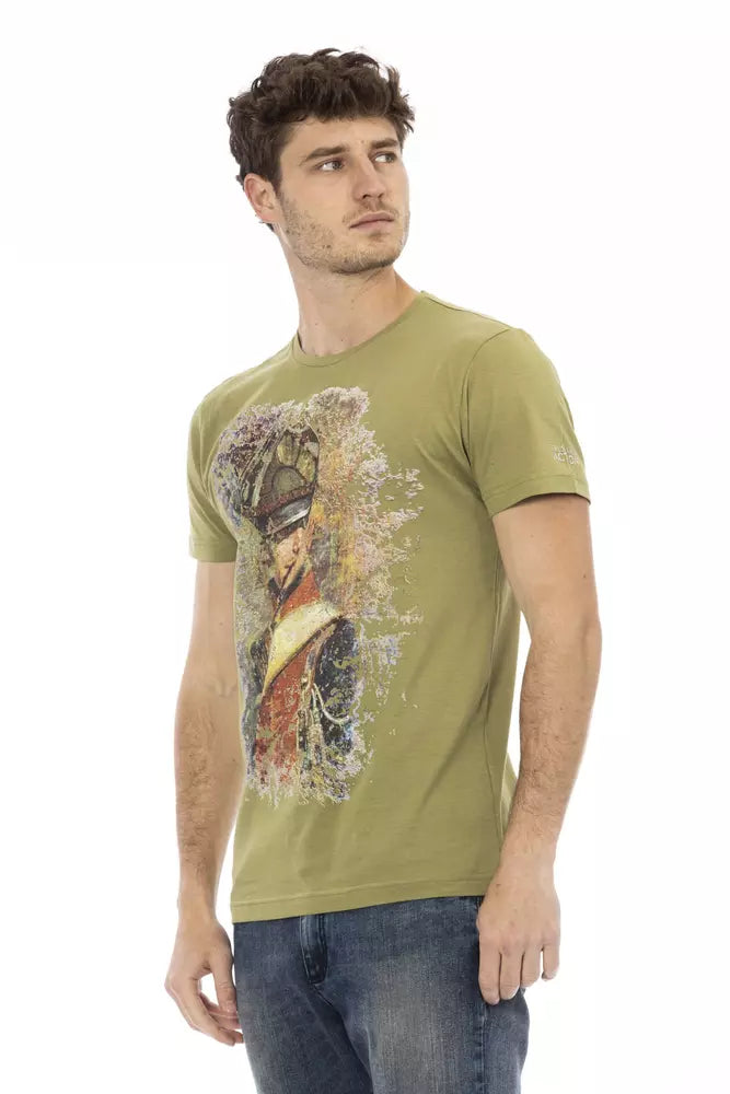 Trussardi Action Grünes Baumwoll-T-Shirt