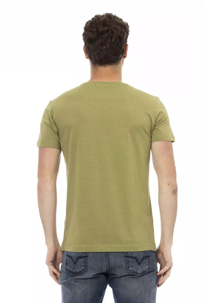 Trussardi T-shirt en coton vert Action