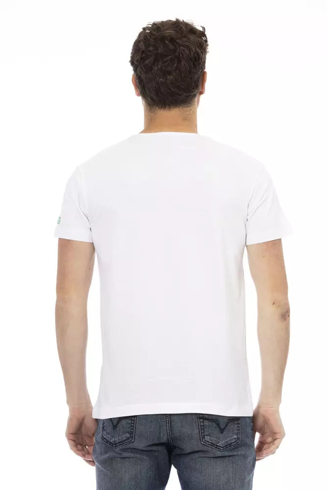 Trussardi T-shirt en coton blanc Action