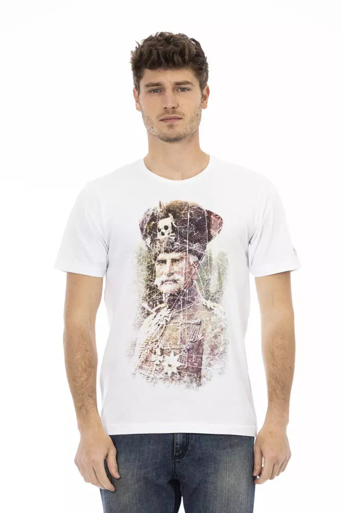 Trussardi T-shirt en coton blanc Action