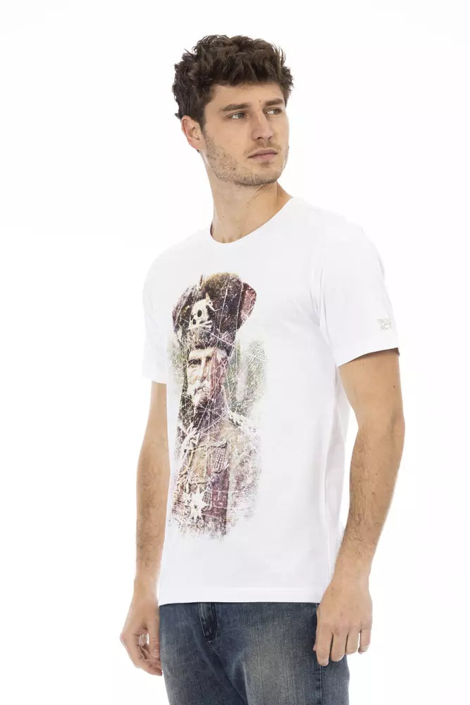 Trussardi T-shirt en coton blanc Action