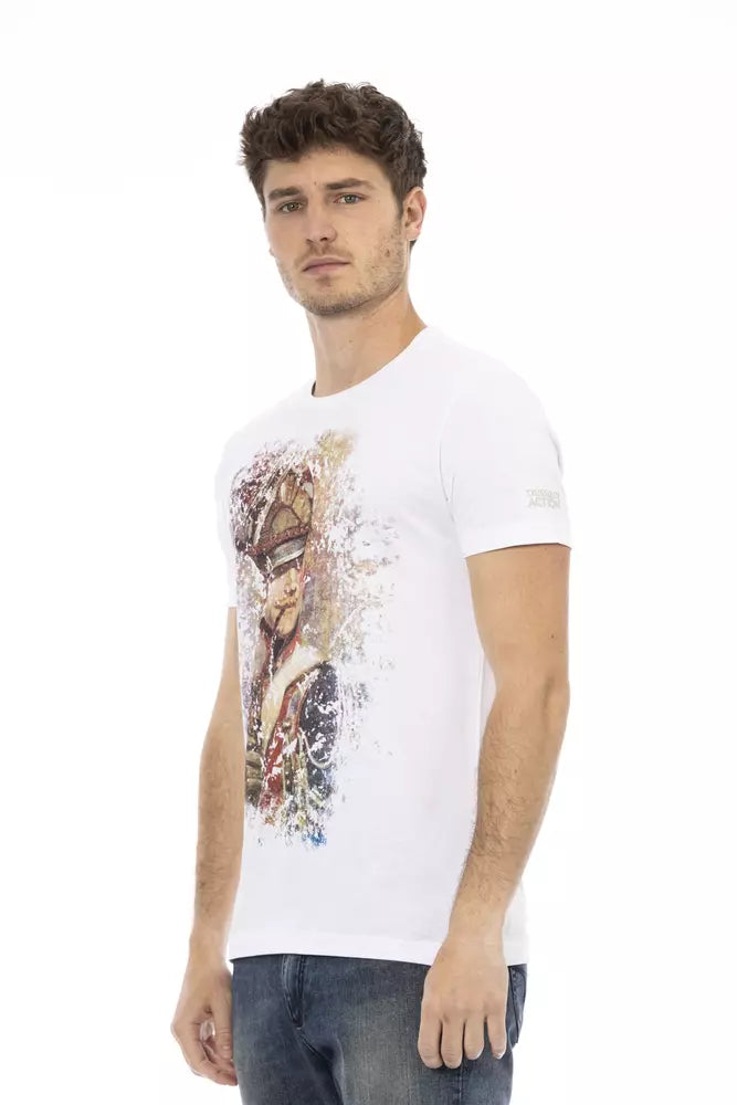 Trussardi Action T-Shirt aus weißer Baumwolle