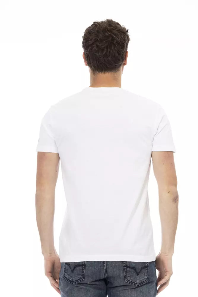 Trussardi T-shirt en coton blanc Action