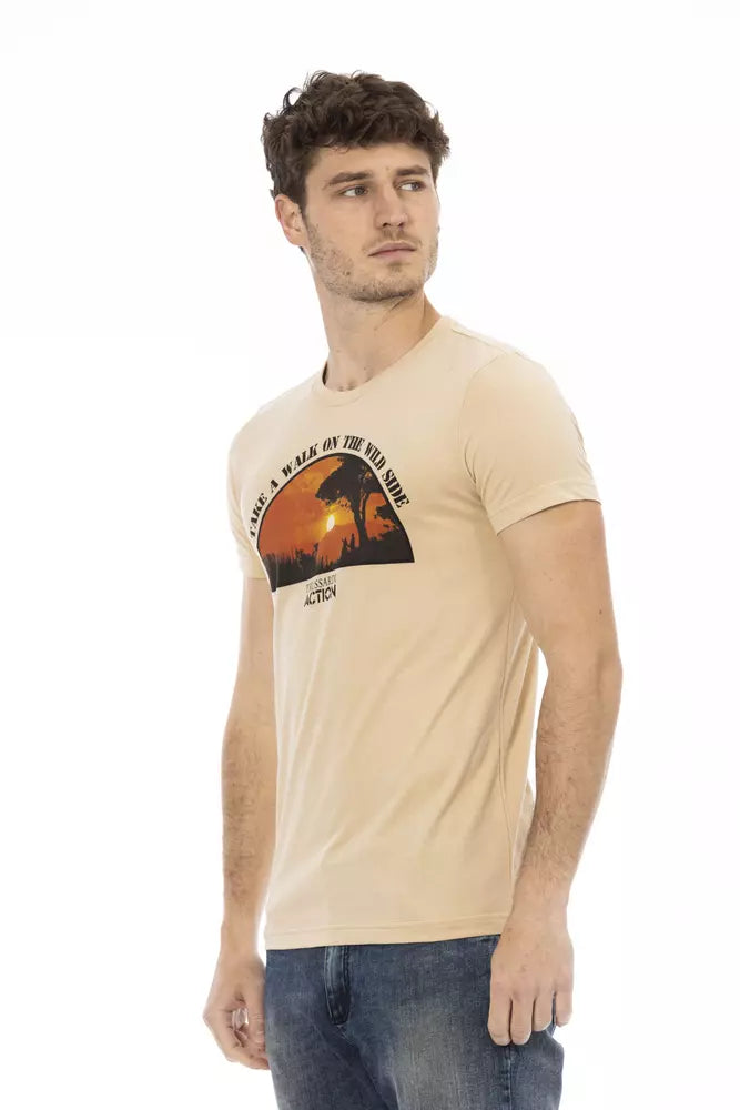 Trussardi Action Beige Baumwoll-T-Shirt