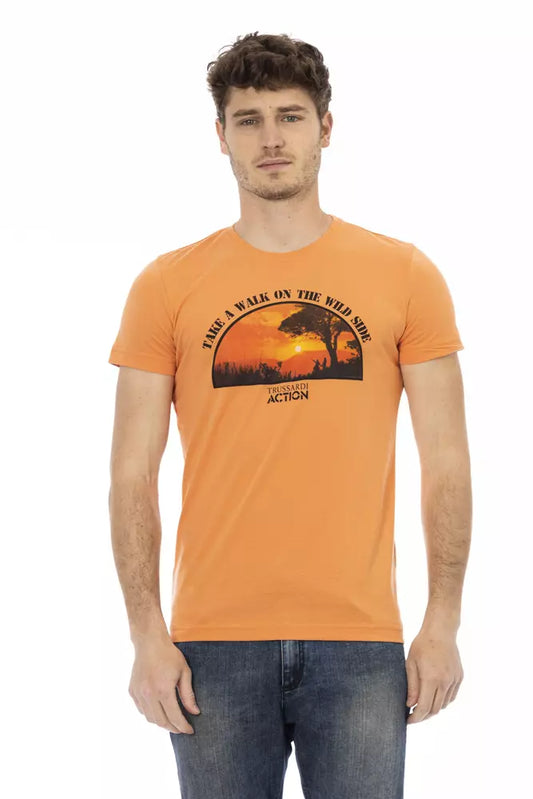 Trussardi T-shirt Action en coton orange