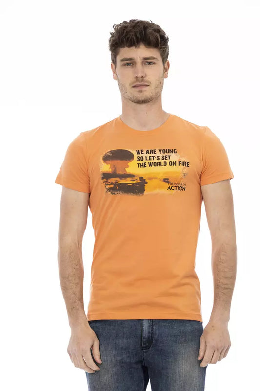 Trussardi T-shirt Action en coton orange