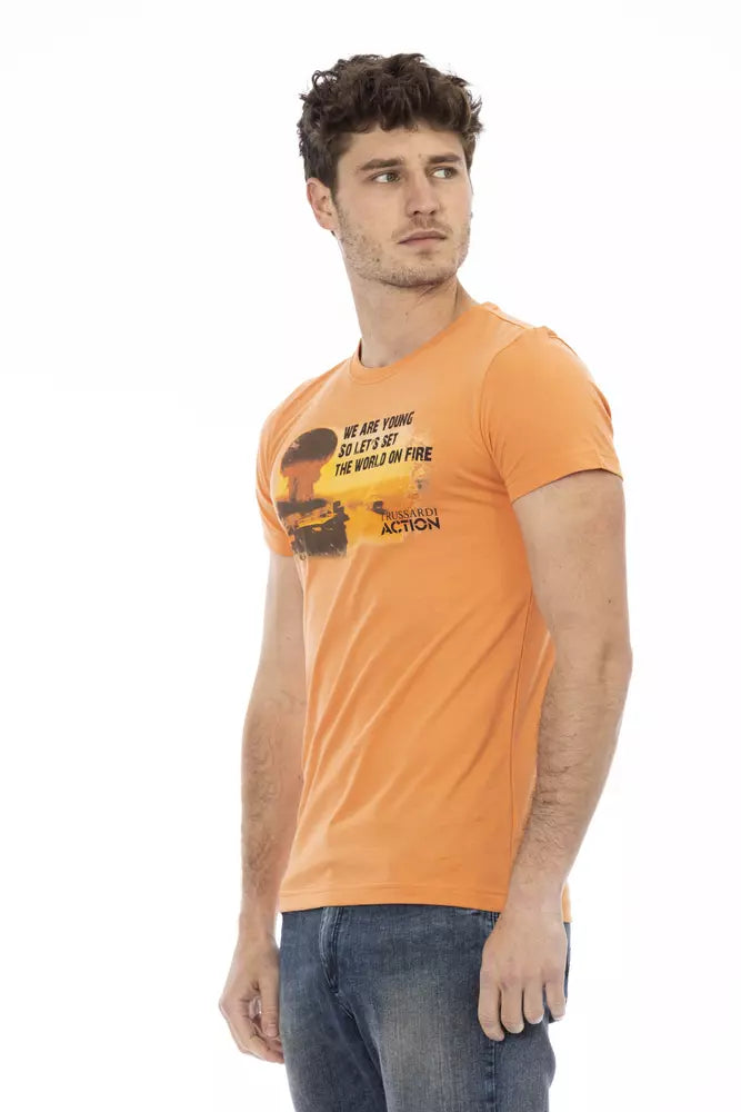 Trussardi T-shirt Action en coton orange