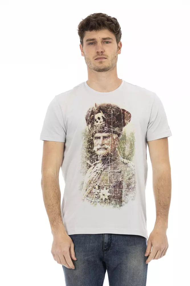 Trussardi T-shirt en coton gris Action