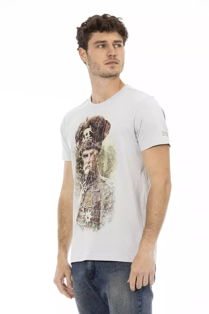 Trussardi T-shirt en coton gris Action