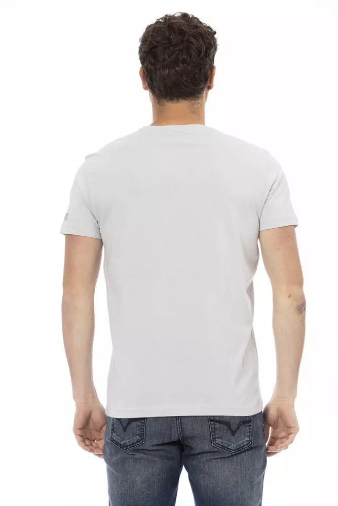 Trussardi T-shirt en coton gris Action