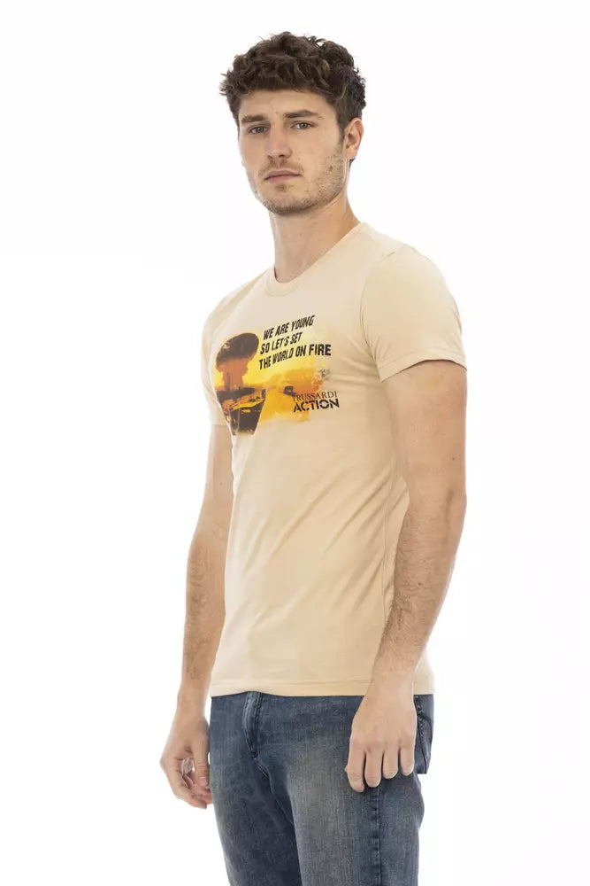 Trussardi Action Beige Baumwoll-T-Shirt