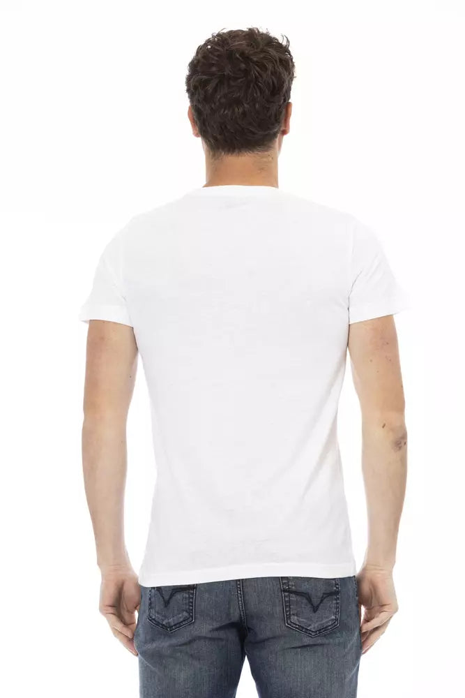 Trussardi Action T-Shirt aus weißer Baumwolle