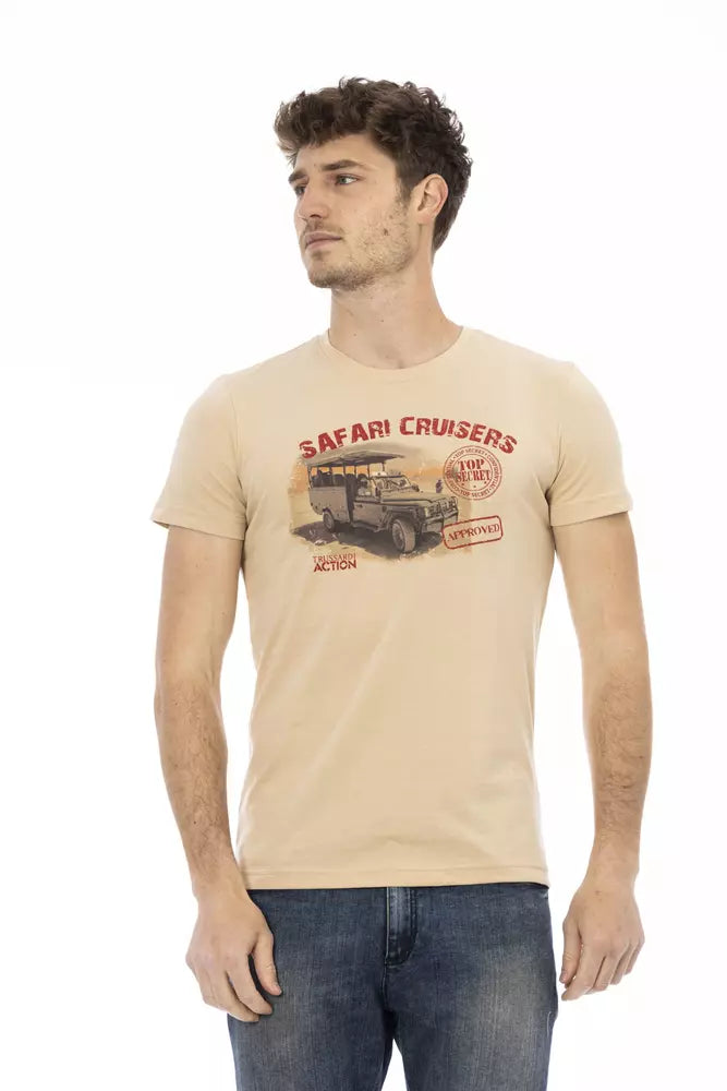 Trussardi T-shirt Action en coton beige