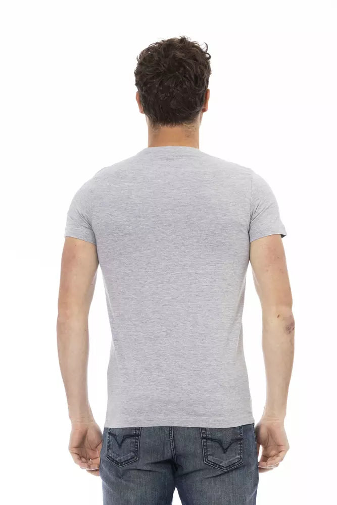 Trussardi T-shirt en coton gris Action