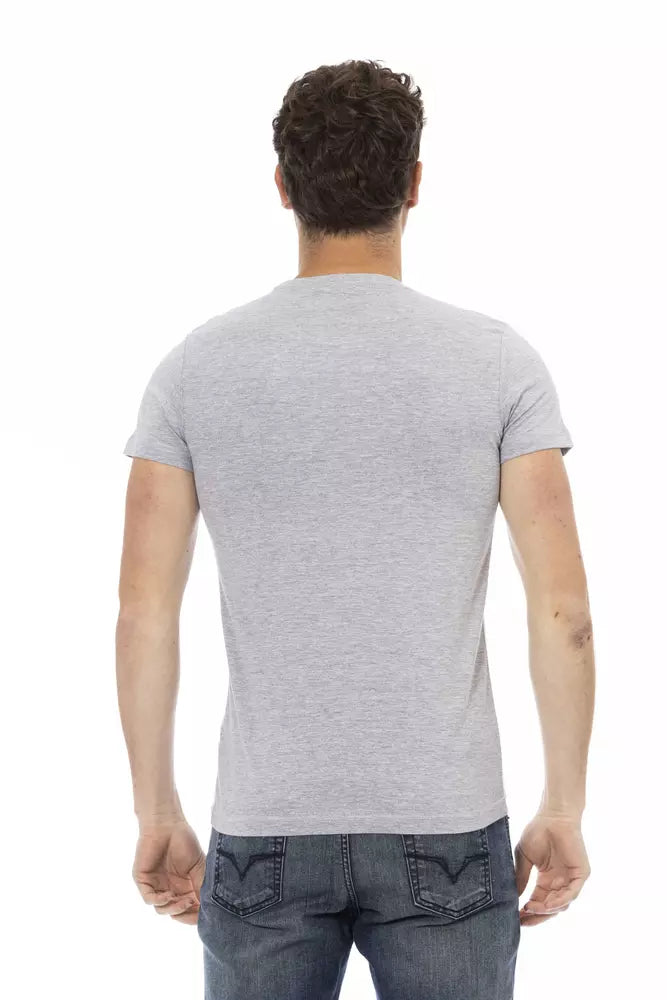 Trussardi T-shirt en coton gris Action