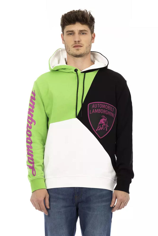 Automobili Lamborghini White Cotton Men Sweatshirt