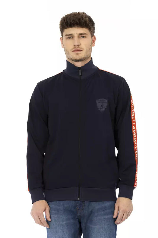 Blauer Polyesterpullover von Automobili Lamborghini