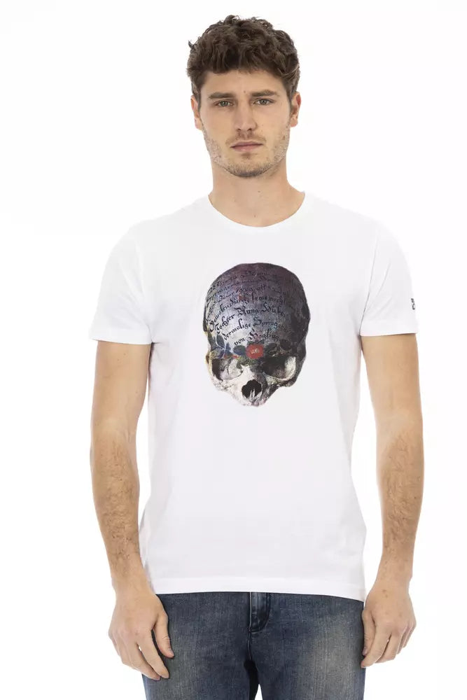 Trussardi T-shirt en coton blanc Action