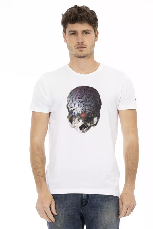 Trussardi Action T-Shirt aus weißer Baumwolle