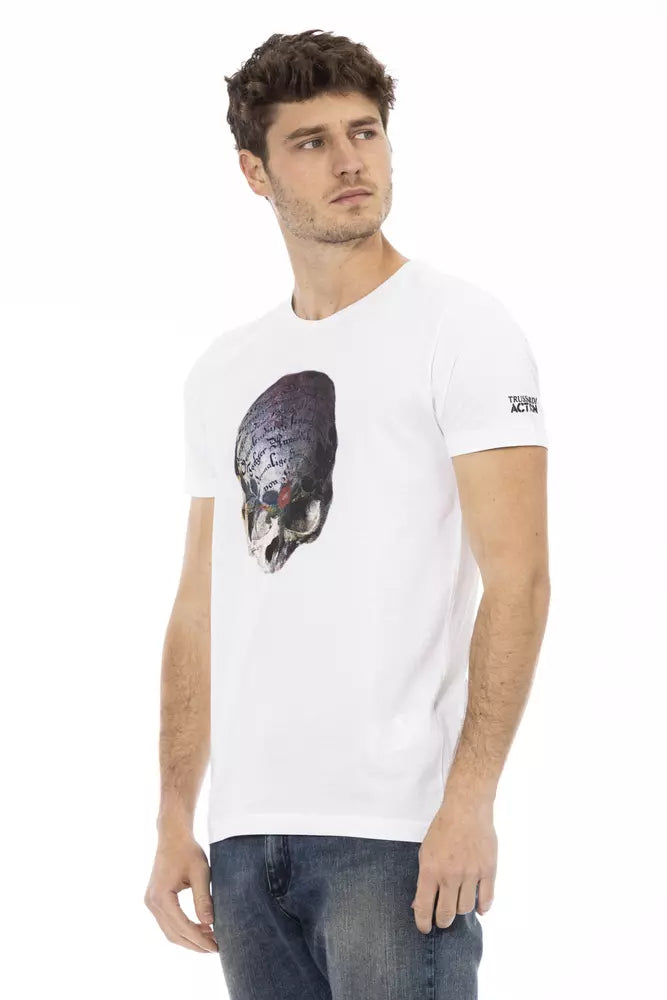 Trussardi T-shirt en coton blanc Action