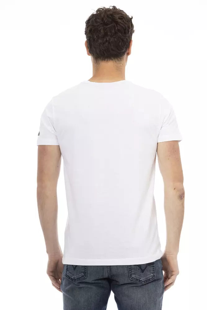 Trussardi T-shirt en coton blanc Action