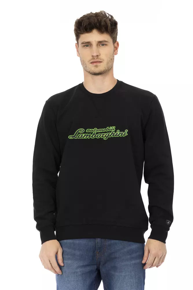 Automobili Lamborghini Pull en coton noir