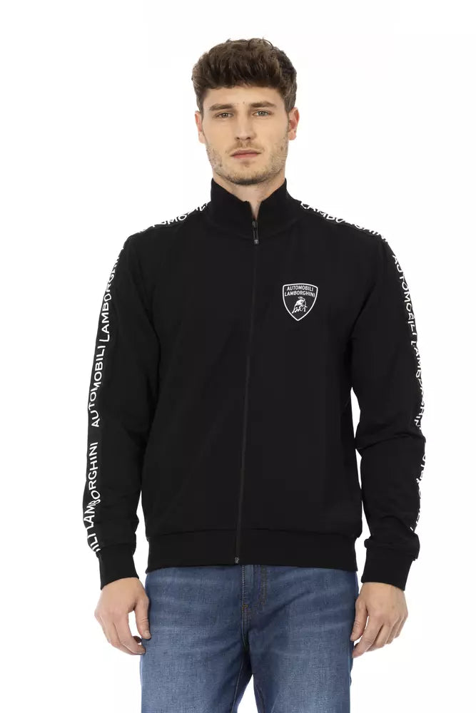 Automobili Lamborghini Black Polyester Men's Sweatshirt