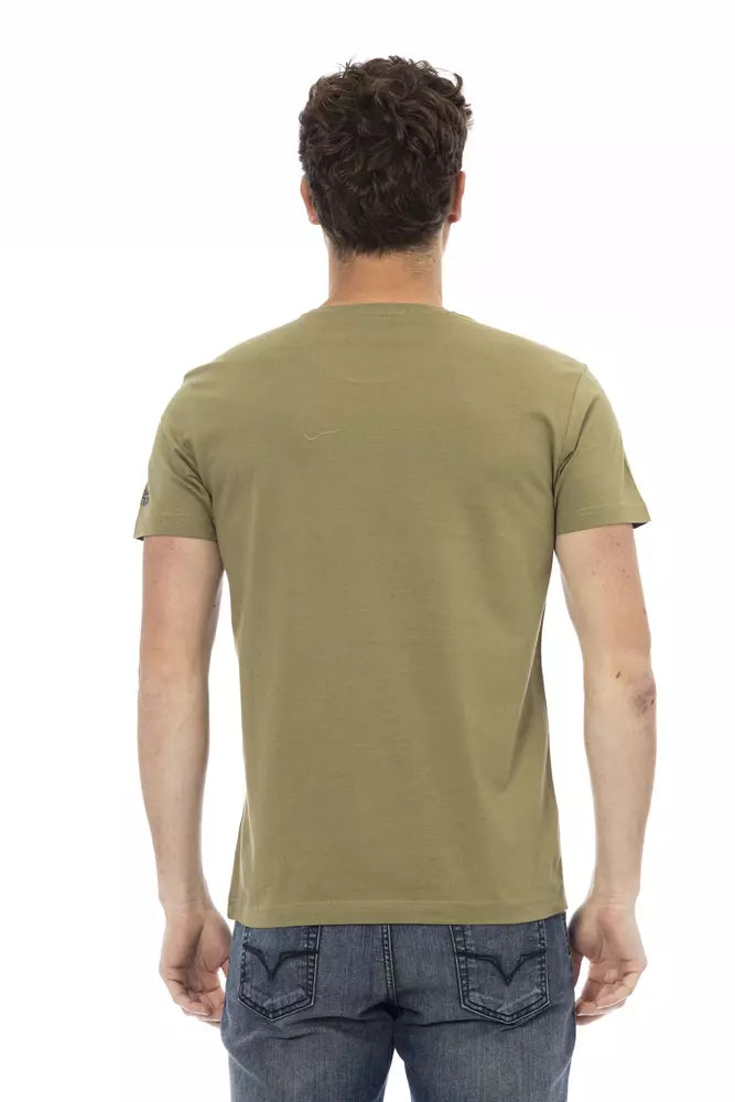 Trussardi T-shirt en coton vert Action