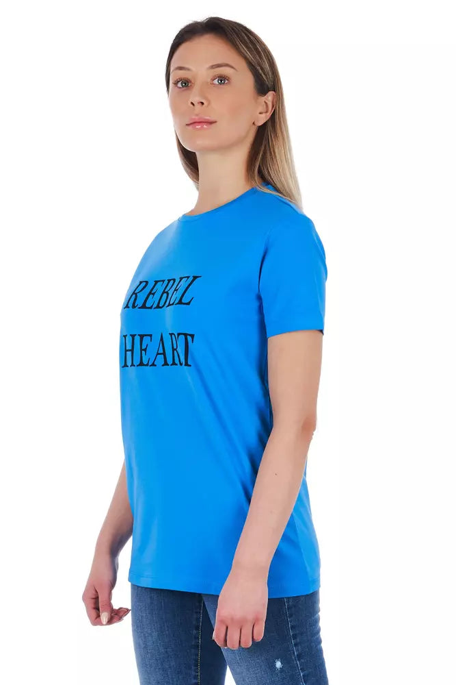 Frankie Morello Hauts et t-shirts en coton bleu clair